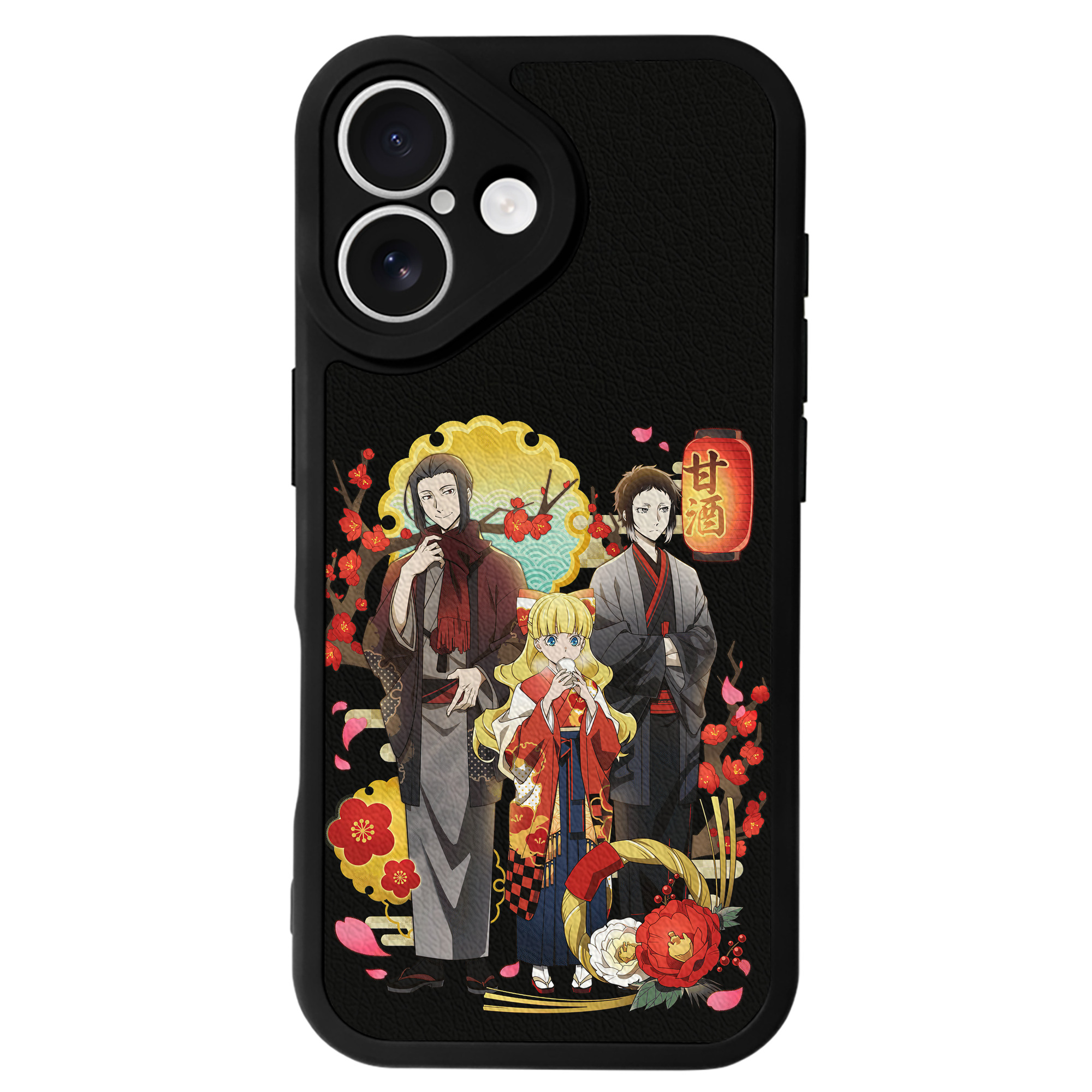 （画像用） 文豪ストレイドッグス Bungo Stray Dogs 【iPhone 16シリーズ対応】シリコンスマホケース（レザー調） 材質：シリコン